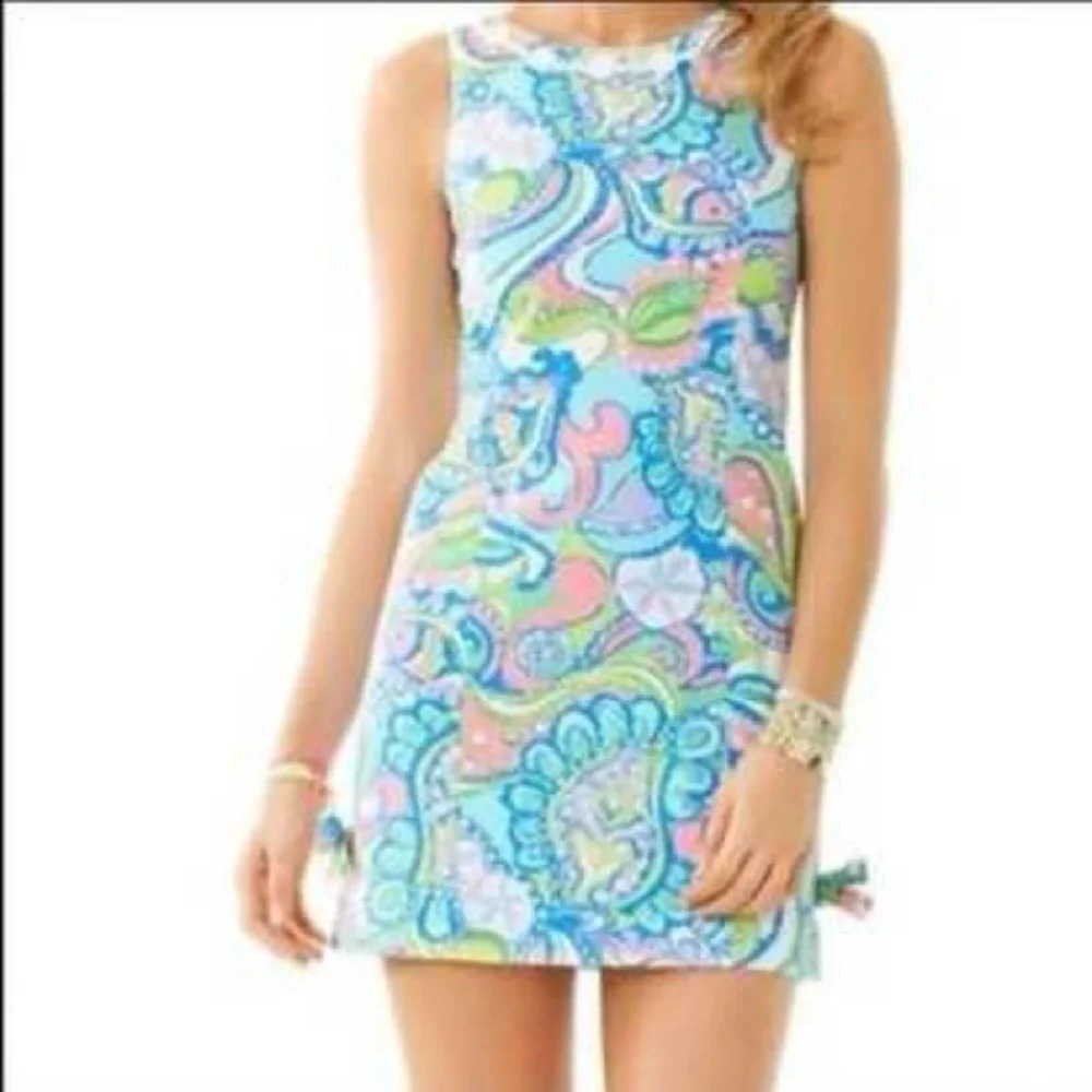 Like New Lilly Pulitzer Sand Dollar Paisley Shift Dress